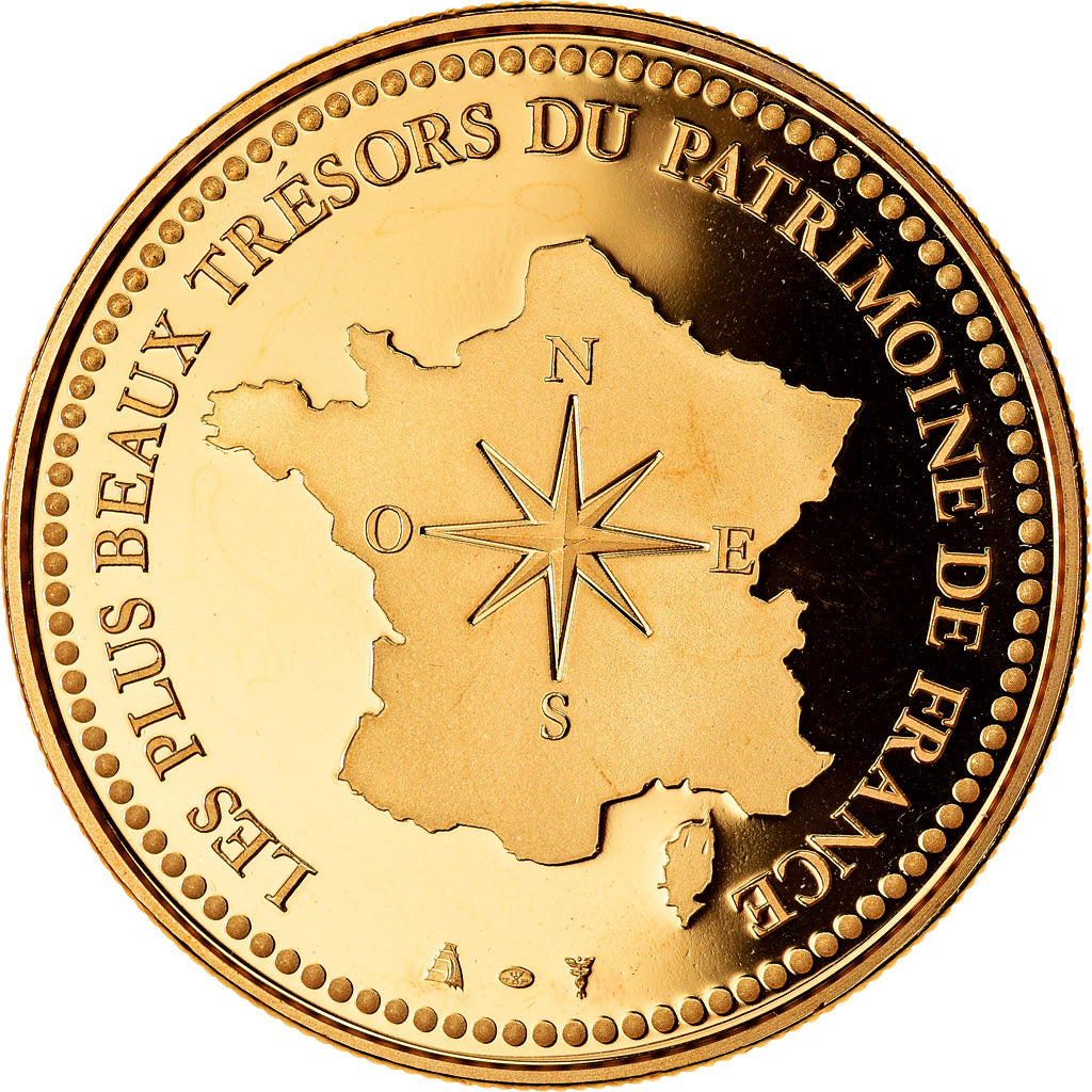 France, Medal, Paris - L'Arc de Triomphe, MS(65-70), Copper Gilt