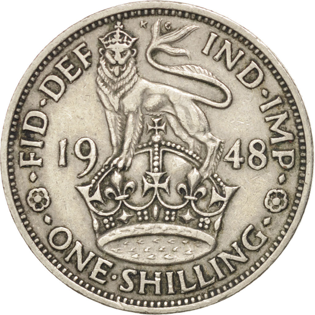 Grande-Bretagne, George VI, 1 Shilling, 1948, KM 863