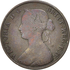 GREAT BRITAIN, 1/2 Penny, 1861, KM #748.2, VF(20-25), Bronze, 5.50