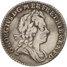 GREAT BRITAIN, 6 Pence, 1723, KM #553.2, EF(40-45), Silver, 2.89