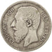 BELGIUM, 2 Francs, 2 Frank, 1866, KM #30.1, VF(30-35), Silver, 9.80