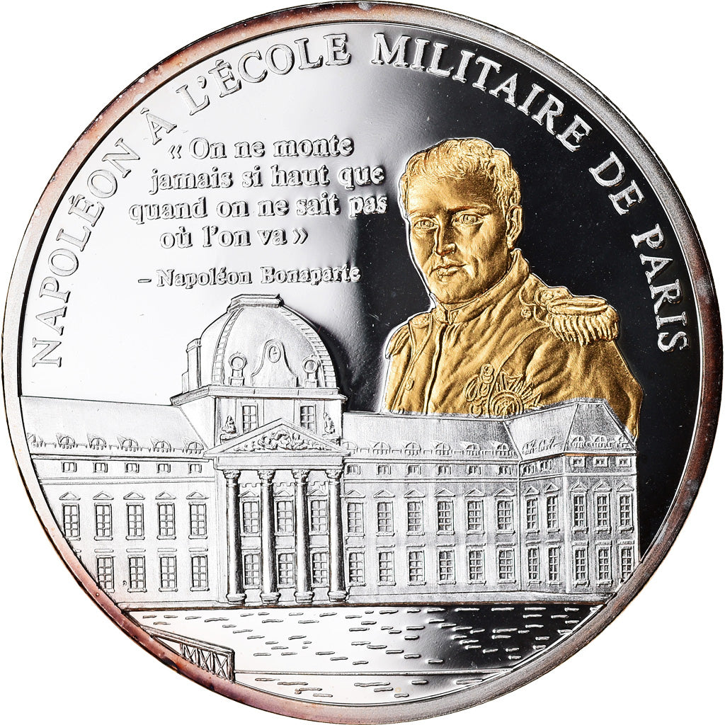 France, Medal, Napoléon Bonaparte à l'Ecole Militaire de Paris, MS(65-70)