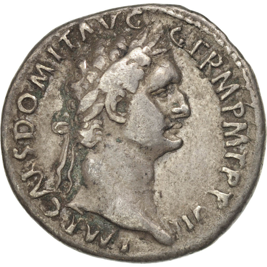 Moneta, Domitian, Denarius, Rome, BB, Argento, RIC:574var