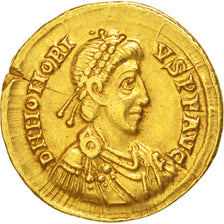Honorius, Solidus, Milan, BB+, Oro, RIC:1206