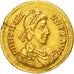 Honorius, Solidus, Milan, BB+, Oro, RIC:1206