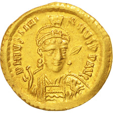 Justinian I 527-565, Solidus, Constantinople, AU(55-58), Gold, Sear #137, 4.22