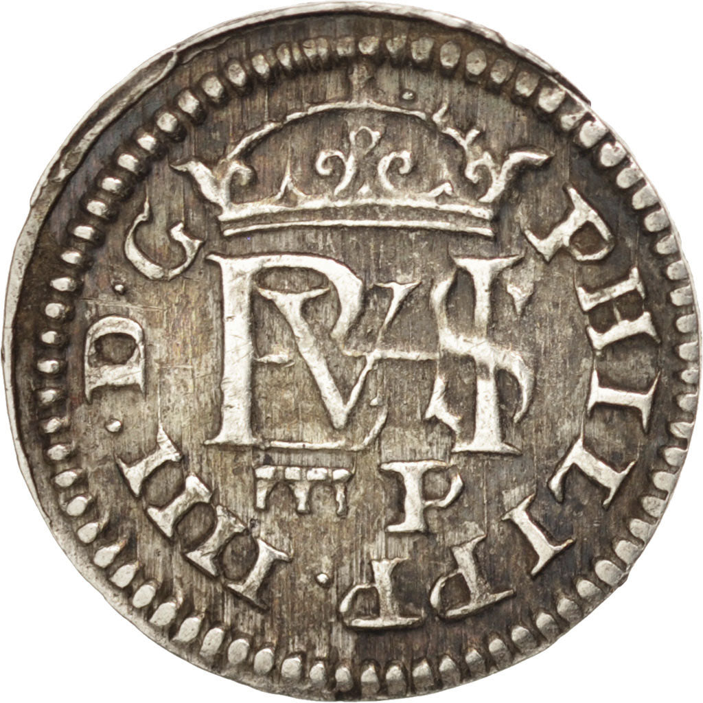 SPAIN, 1/2 Real, 1/2 Croat, 1627, Segovia, KM #88, AU(55-58), Silver, 1.57