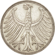 Coin, GERMANY - FEDERAL REPUBLIC, 5 Mark, 1951, Munich, AU(50-53), Silver