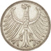 Coin, GERMANY - FEDERAL REPUBLIC, 5 Mark, 1951, Munich, AU(50-53), Silver