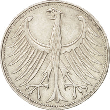 Coin, GERMANY - FEDERAL REPUBLIC, 5 Mark, 1960, Munich, AU(50-53), Silver
