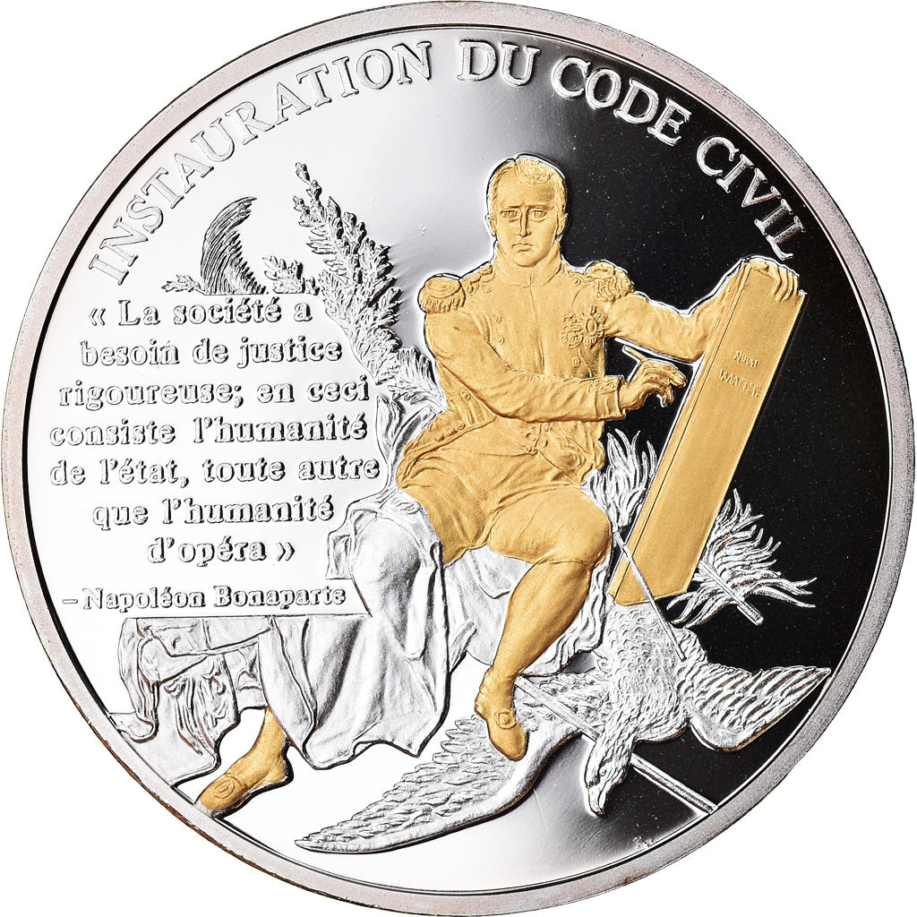 France, Medal, Napoléon Ier, Restauration du code civil, MS(65-70), Copper