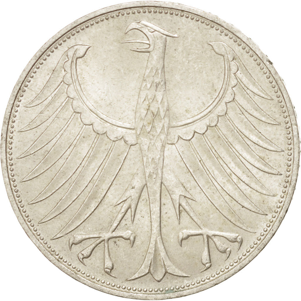 Coin, GERMANY - FEDERAL REPUBLIC, 5 Mark, 1971, Munich, AU(55-58), Silver