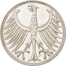 Coin, GERMANY - FEDERAL REPUBLIC, 5 Mark, 1961, Stuttgart, MS(60-62), Silver