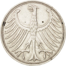 Coin, GERMANY - FEDERAL REPUBLIC, 5 Mark, 1966, Stuttgart, AU(50-53), Silver