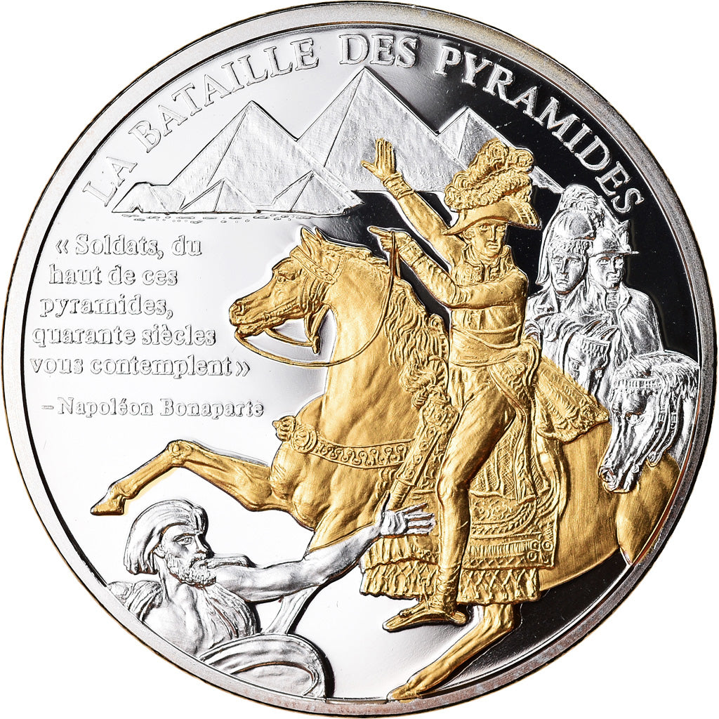 France, Medal, Napoléon Ier, la bataille des pyramides, MS(65-70), Copper