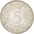 Coin, GERMANY - FEDERAL REPUBLIC, 5 Mark, 1951, Karlsruhe, AU(55-58), Silver