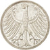 Monnaie, République fédérale allemande, 5 Mark, 1970, Karlsruhe, SUP, Argent