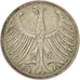 Munten, Federale Duitse Republiek, 5 Mark, 1951, Hambourg, ZF, Zilver, KM:112.1
