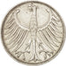 Coin, GERMANY - FEDERAL REPUBLIC, 5 Mark, 1960, Hambourg, AU(55-58), Silver