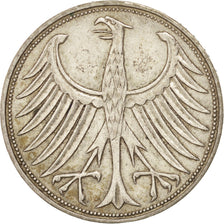 Coin, GERMANY - FEDERAL REPUBLIC, 5 Mark, 1966, Hambourg, AU(50-53), Silver