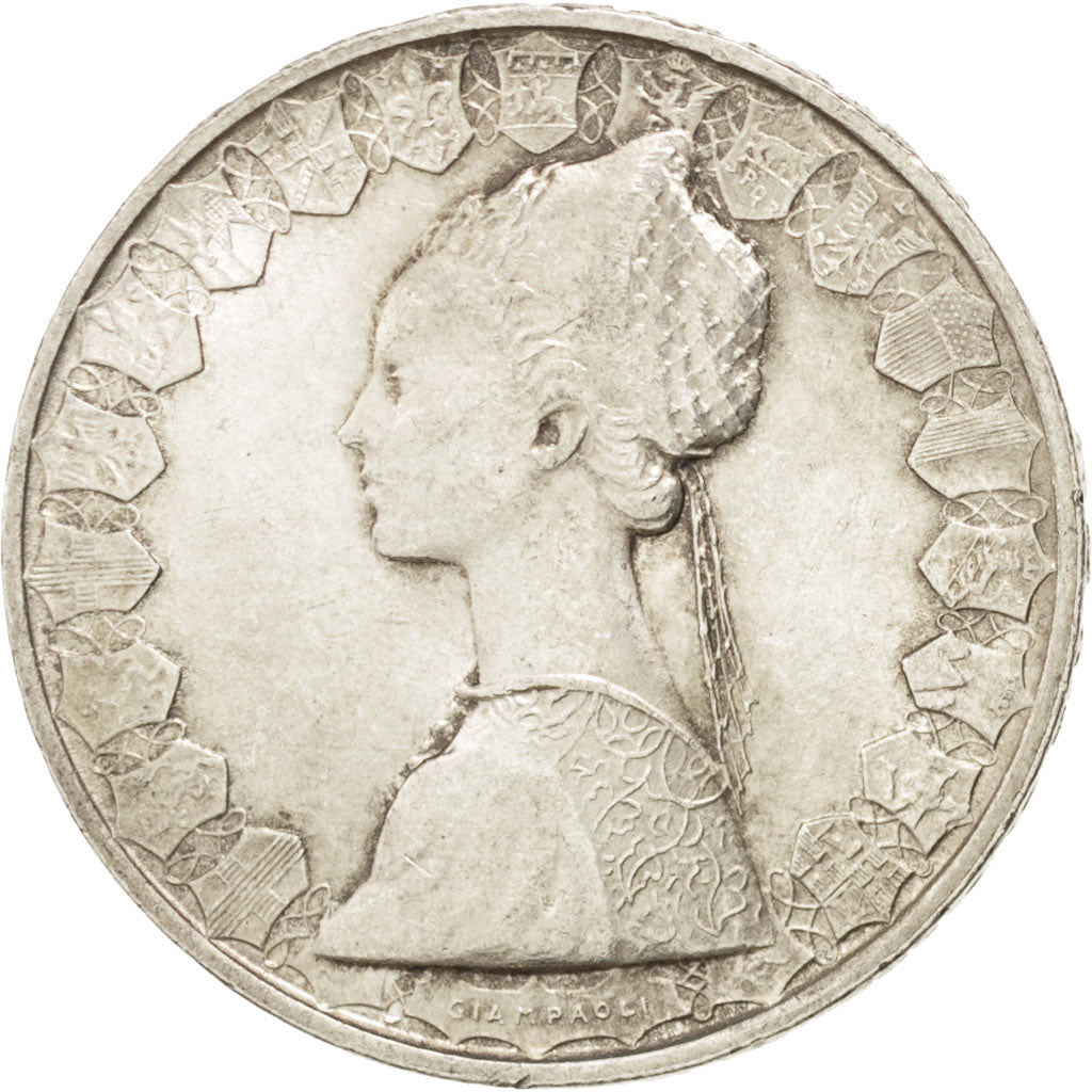 Italie, République, 500 Lire, 1958 R, Rome, KM 98