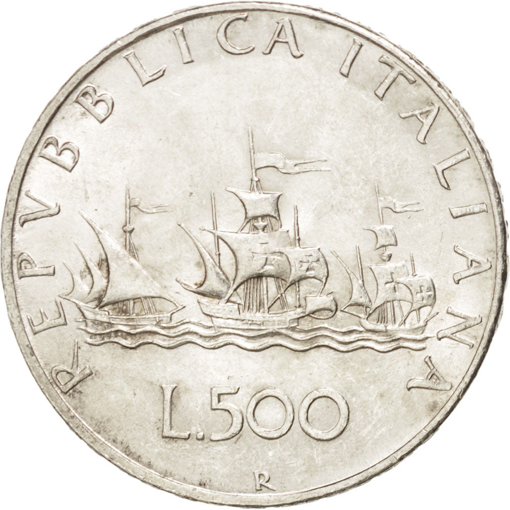 Italie, République, 500 Lire, 1958 R, Rome, KM 98