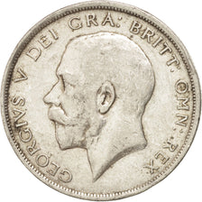 GREAT BRITAIN, 1/2 Crown, 1918, KM #818.1, EF(40-45), Silver, 32.3, 14.09