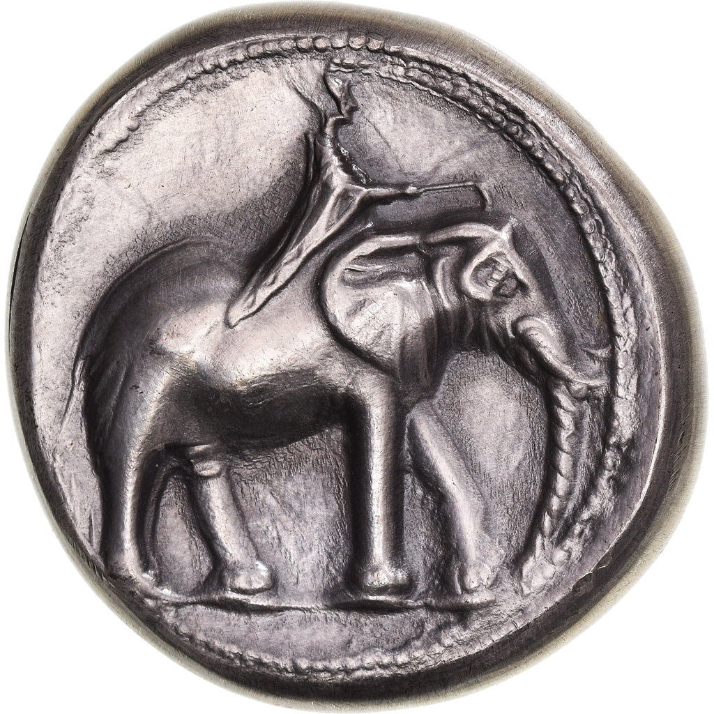 France, Medal, Reproduction Monnaie Grecque, Eléphant, History, 1971
