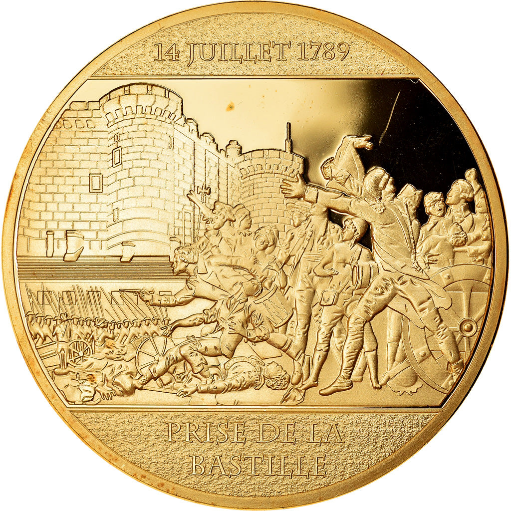 France, Medal, Révolution Française, Prise de la Bastille, MS(65-70), Copper