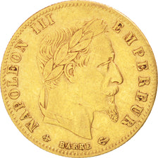 FRANCE, Napoléon III, 5 Francs, 1863, Paris, KM #803.1, EF(40-45), Gold, Gadoury