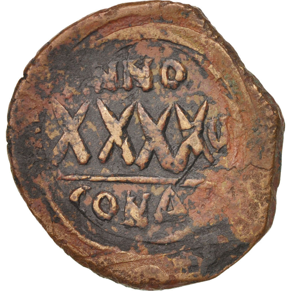 Phocas 602-610, Follis, Constantinople, EF(40-45), Copper, Sear #640, 10.25