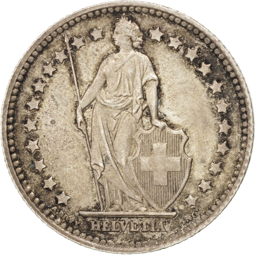 Coin, Switzerland, Franc, 1945, Bern, AU(55-58), Silver, KM:24