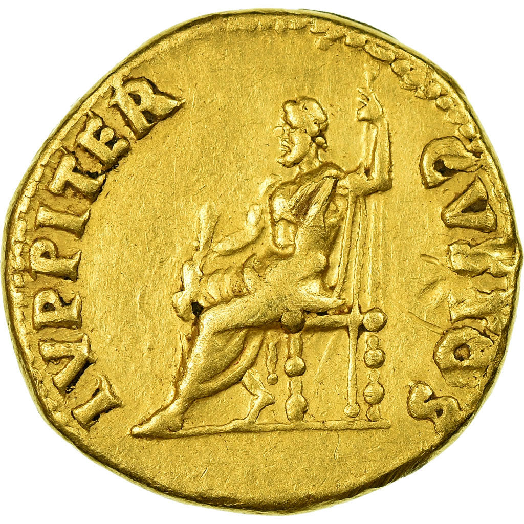 Coin, Nero, Aureus, Rome, graded, NGC, Ch VF, 5/5-2/5, Gold, RIC:52, 5775025-012
