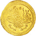 TURKEY, Surre Altin, 1823, Darulhilafe, KM #621, AU(55-58), Gold, 1.63