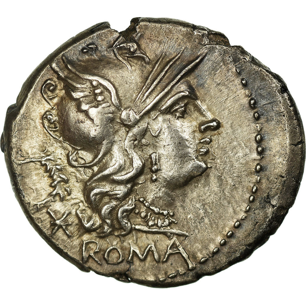 Moneta, Servilia, Denarius, Rome, SPL-, Argento