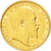 Australia, Edward VII, Sovereign, 1907, Melbourne, BB+, Oro, KM:15