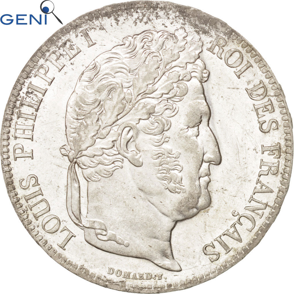 Coin, France, Louis-Philippe, 5 Francs, 1836, Lille, GENI, MS64, Silver