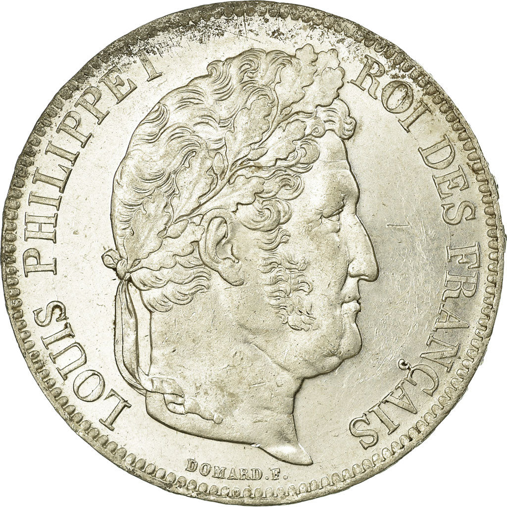 Coin, France, Louis-Philippe, 5 Francs, 1837, Lille, MS(63), Silver, KM:749.13