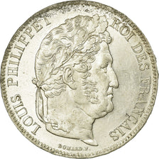 Coin, France, Louis-Philippe, 5 Francs, 1837, Lille, MS(63), Silver, KM:749.13