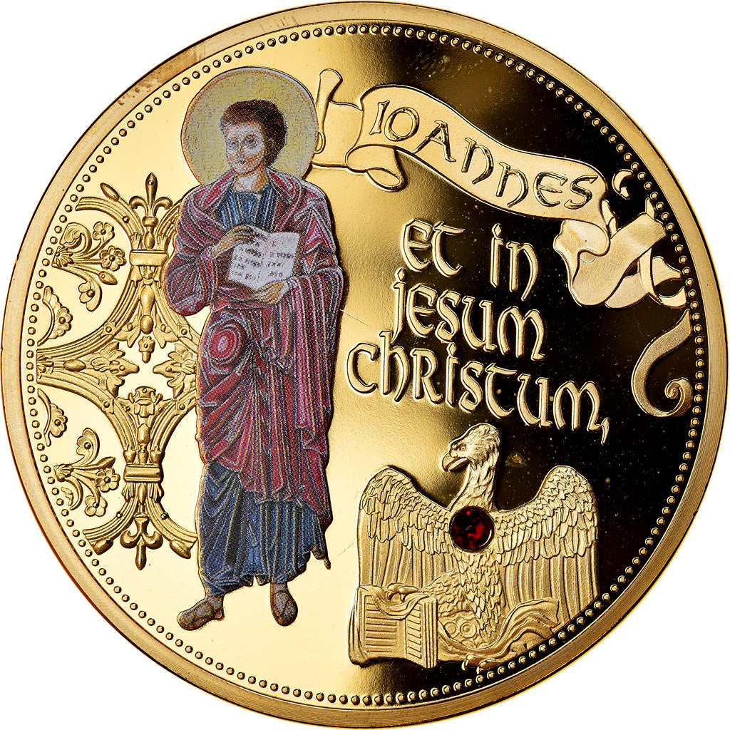France, Médaille, Les 12 Apôtres - Jean, FDC, Copper Gilt