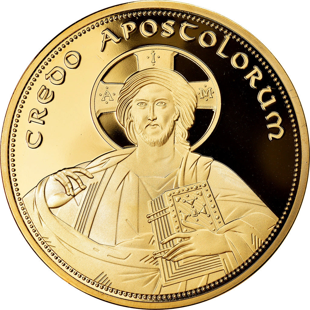 France, Médaille, Les 12 Apôtres - Jean, FDC, Copper Gilt