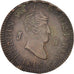 SPAIN, 8 Maravedis, 1815, Jubia, KM #461, AU(50-53), Copper, 10.04