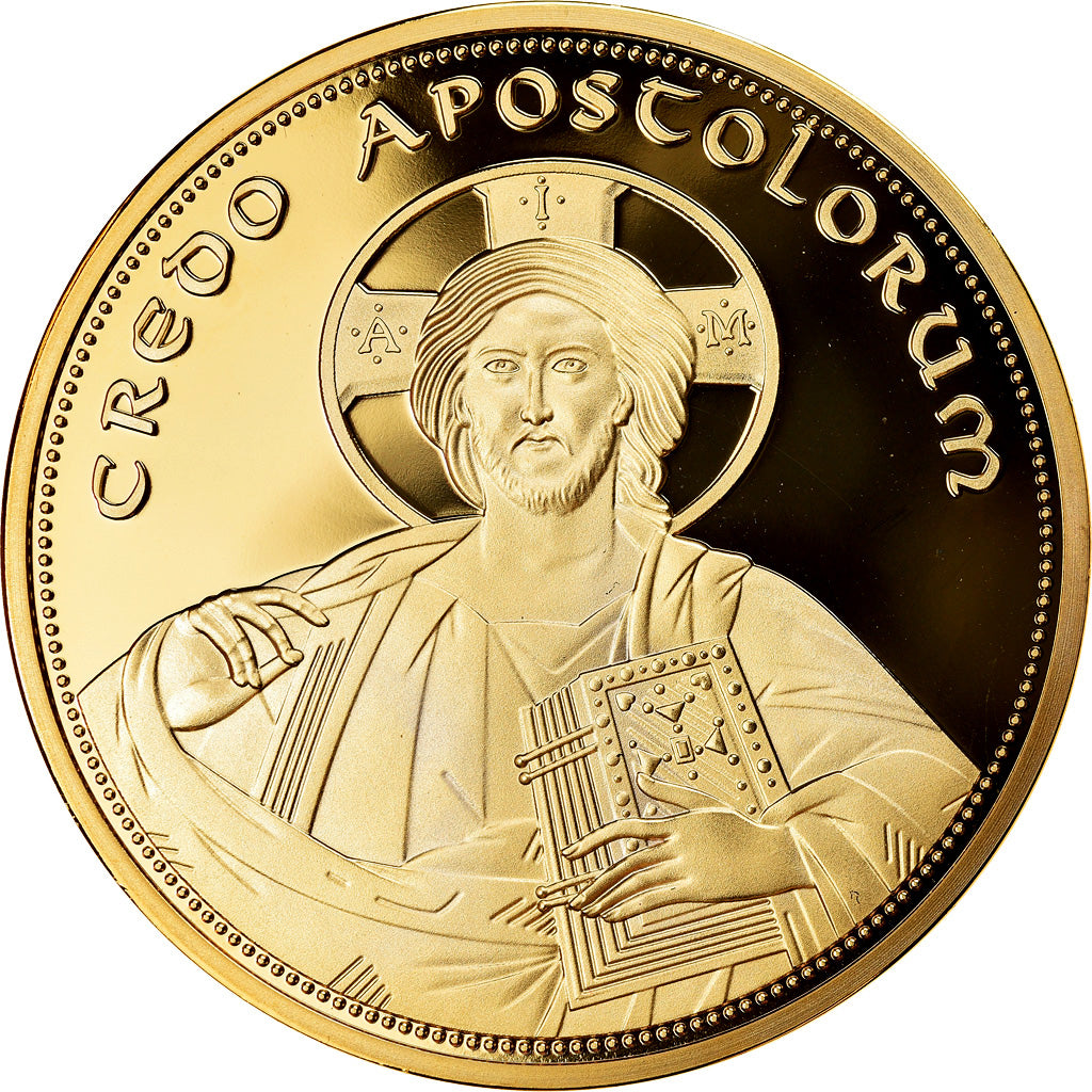 France, Medal, Les 12 Apôtres - Philippe, MS(65-70), Copper Gilt
