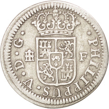 SPAIN, 1/2 Real, 1726, Segovia, KM #333.2, VF(30-35), Silver, 1.32