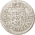 SPAIN, 1/2 Real, 1735, Madrid, KM #350.1, EF(40-45), Silver, 1.35