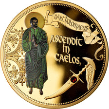 France, Medal, Les 12 Apôtres - Barthélémy, MS(65-70), Copper Gilt