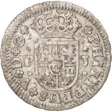 SPAIN, 1/2 Real, 1738, Seville, KM #350.2, EF(40-45), Silver, 1.38