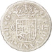 SPAIN, 1/2 Real, 1746, Madrid, KM #370.1, EF(40-45), Silver, 1.45