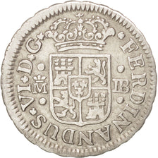 Spagna, Ferdinand VI, 1/2 Réal, 1749, Madrid, BB, Argento, KM:370.1