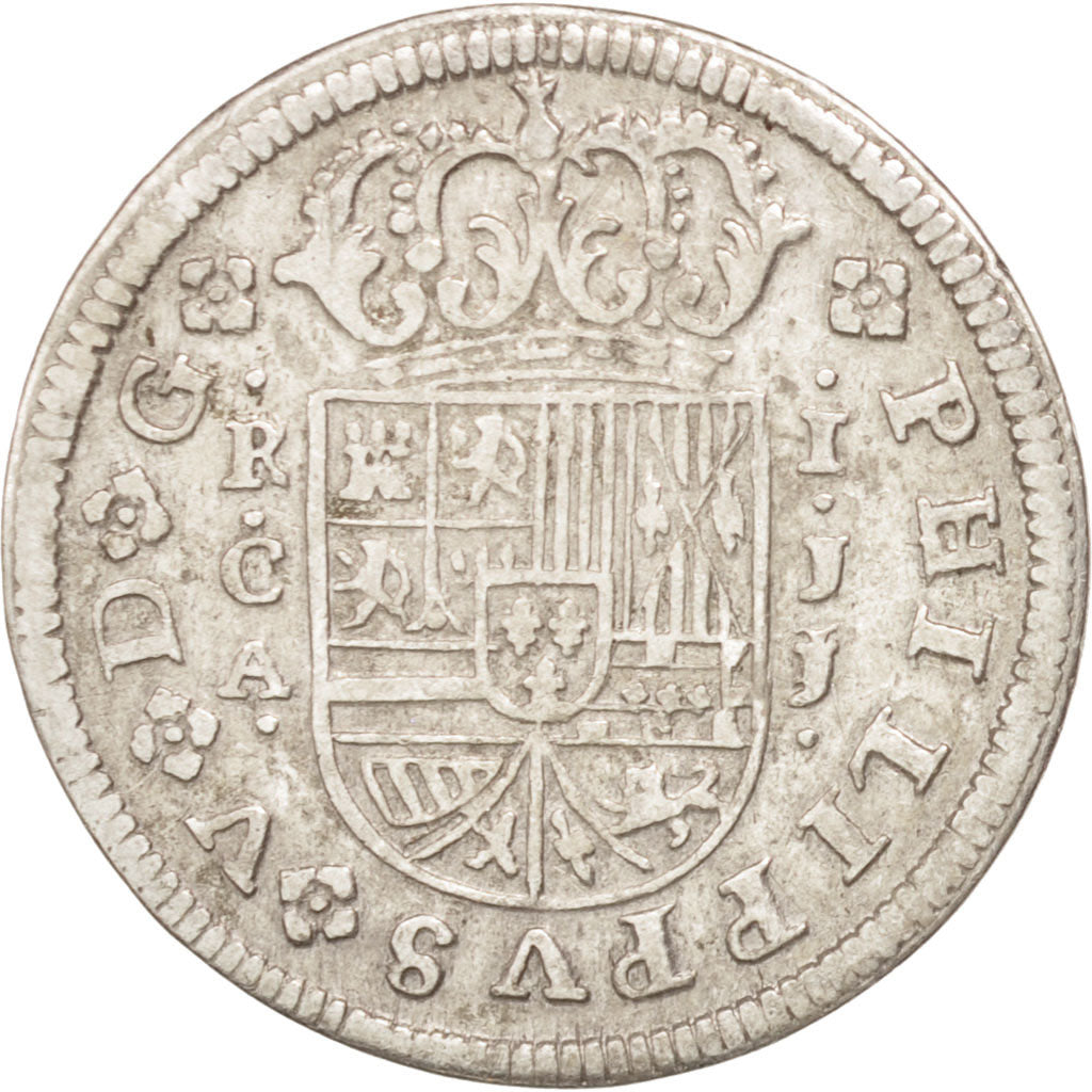 SPAIN, Real, 1718, Cuenca, KM #306.1, EF(40-45), Silver, 2.48